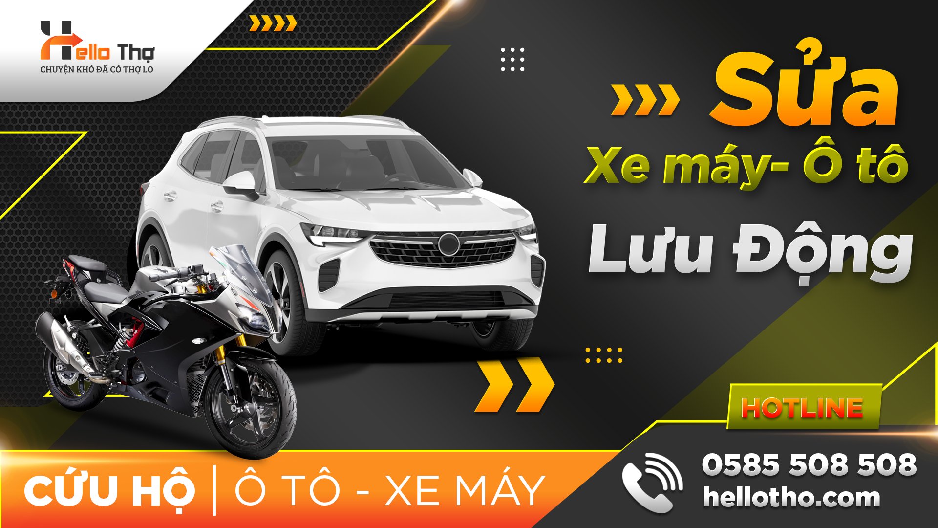 Bảng giá cứu hộ xe máy – ô tô 24h | Hello Thợ 2 Bảng giá cứu hộ xe máy – ô tô 24h | Hello Thợ