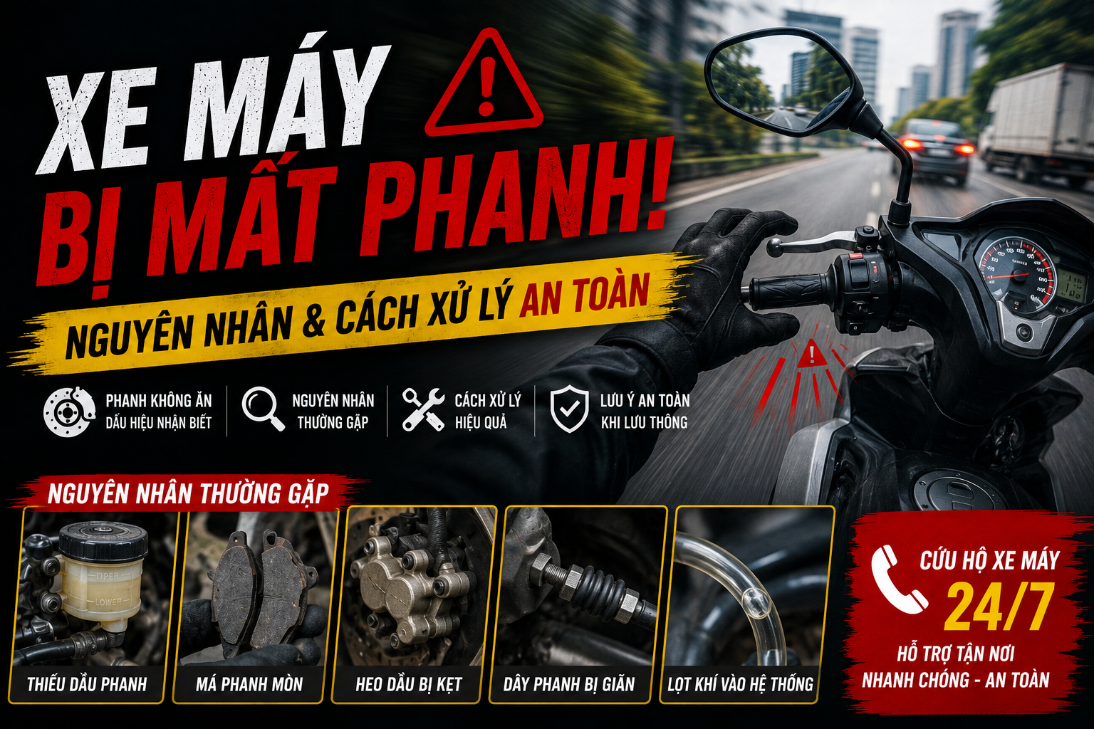 Xe may bi mat phanh